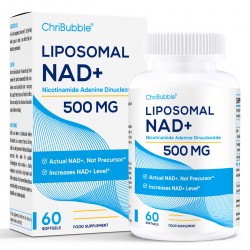 ChriBubble NAD+ Liposomal 500mg con TMG 250mg 60 Cápsulas Blandas ChriBubble NAD+ Liposomal 500mg con TMG 250mg 60 Cápsulas Blandas