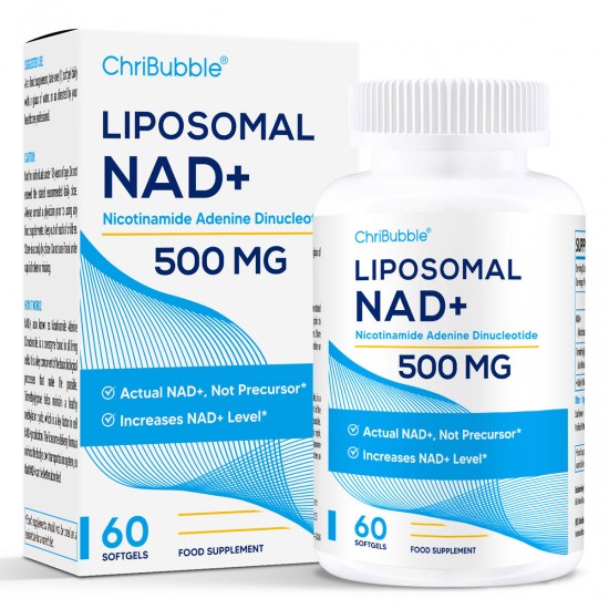 ChriBubble NAD+ liposomal 500mg avec TMG 250mg 60 Capsules Molles