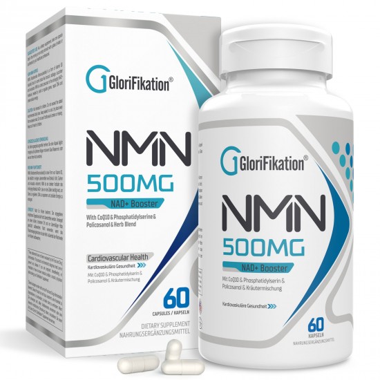 Glorifikation NMN Capsule con forza massima 500mg per dose, 60 capsule