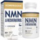 KOMPROCHA Maximum Strength NMN Capsules avec Trans-Resvératrol, 1100mg par portion, 60 Capsules