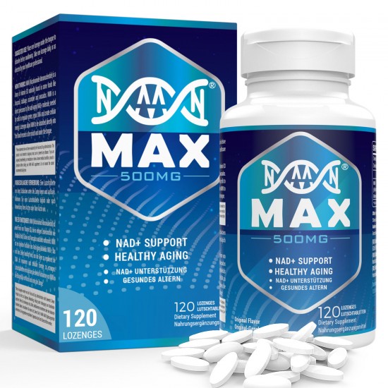 NMNMAX Pastilles Sublinguales NMN 500mg 120 Comprimés NAD+ Suppléments