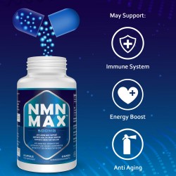 NMN MAX Cápsulas de máxima potencia 500mg 60 Cápsulas NMN MAX Cápsulas de máxima potencia 500mg 60 Cápsulas