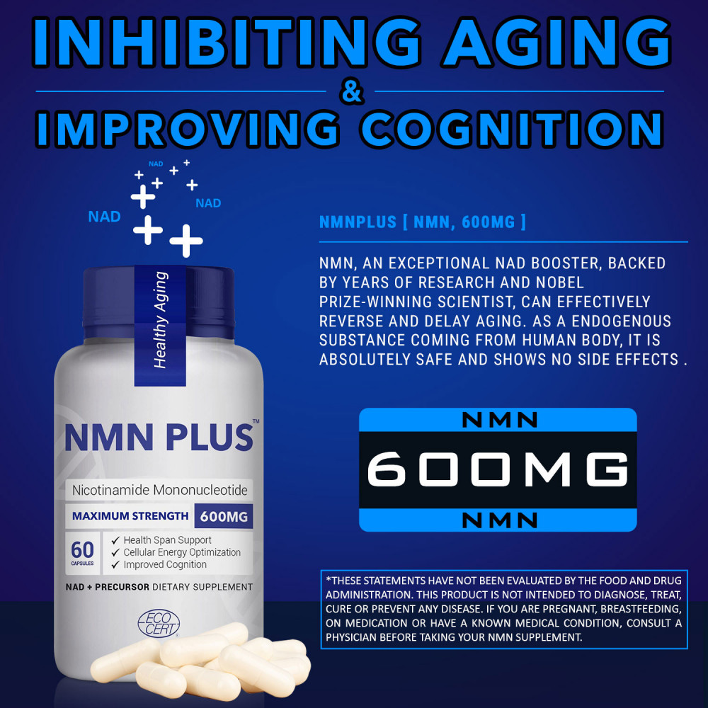 Buy NMN PlUS Capsules, Boost NAD+ Levels, DNA Repair \u0026 Anti Aging ...