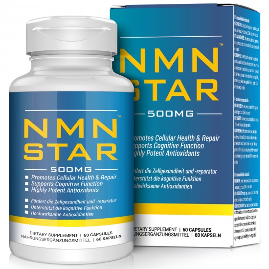 NMN STAR Capsules NMN ultra haute pureté, 500 mg par portion, 60 capsules