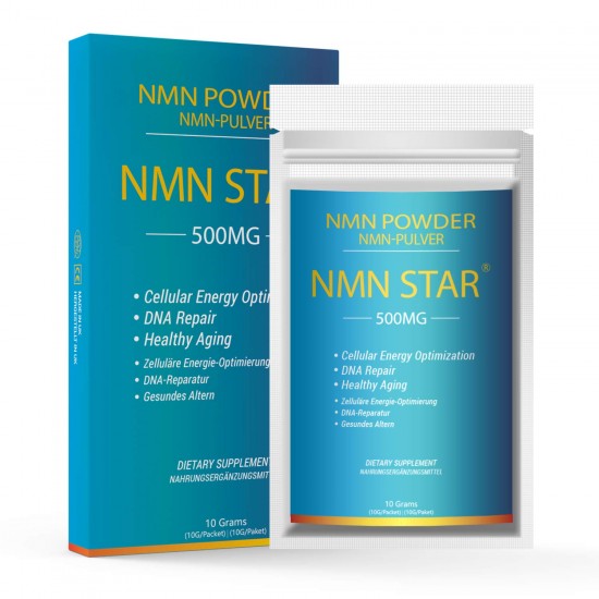 NMN STAR Ultrahochreines NMN-Pulver 500mg pro Portion