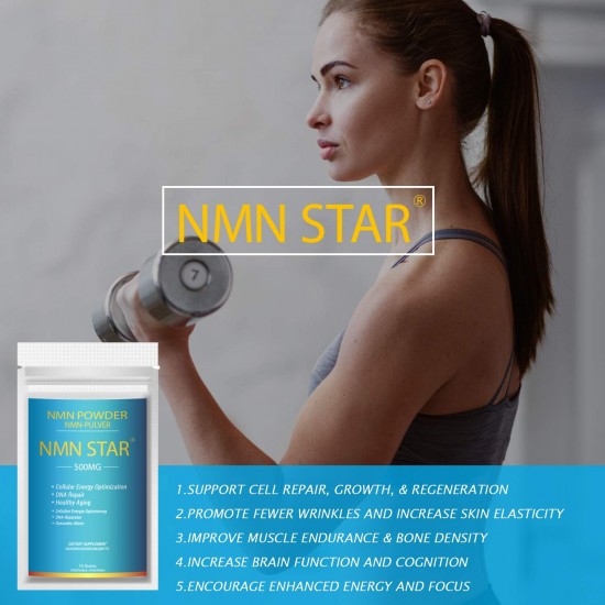 NMN STAR Ultra High Purity NMN Powder 500mg per Serving