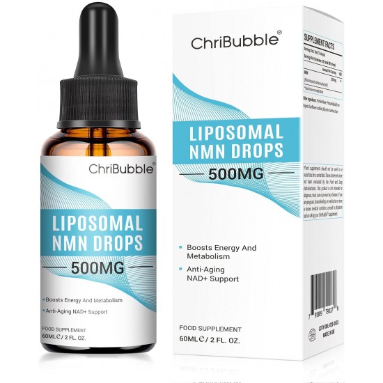 ChriBubble Liposomal NMN Gouttes 500mg par compte-gouttes 60ml