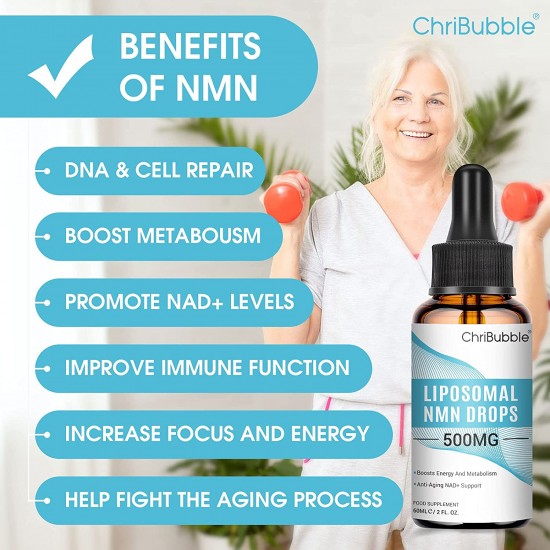 ChriBubble Liposomal NMN Gocce 500mg per contagocce 60ml