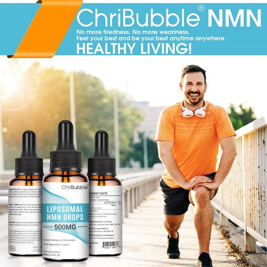 ChriBubble Liposomale NMN Tropfen 500mg pro Tropfer 60ml