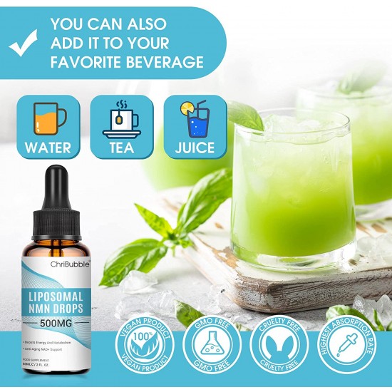 ChriBubble Liposomal NMN Gocce 500mg per contagocce 60ml ChriBubble Liposomal NMN Gocce 500mg per contagocce 60ml