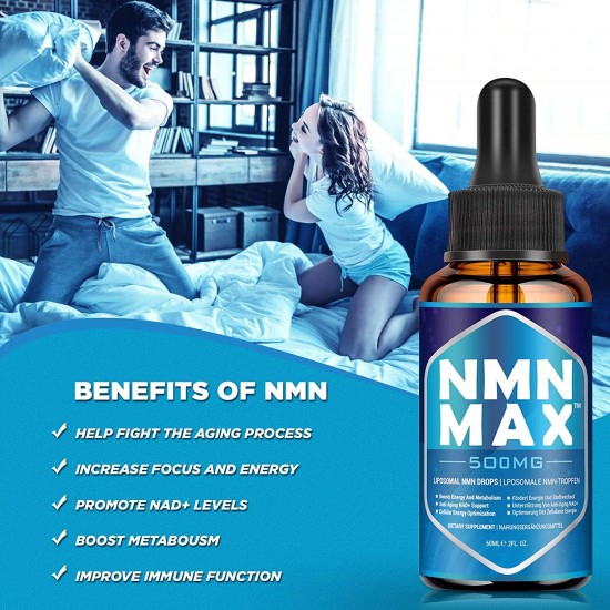 NMN MAX Gocce Liposomal NMN 500mg per dose 60 ml