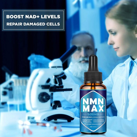 NMN MAX Liposomal NMN Drops 500mg per serving 60 ml