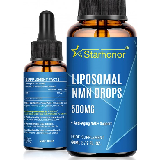 Starhonor Liposomal NMN Drops 500mg per serving 60 ml