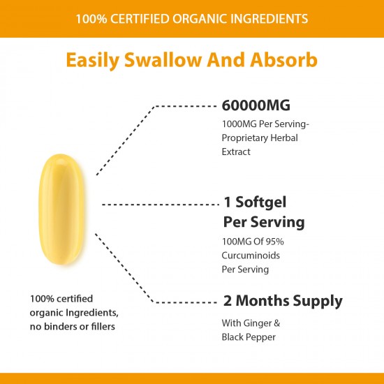 Vitablossom 83% Olio di Canapa 60000mg Turmeric 60 Hemp oil Softgels, Nuovo arrivo promozione Vitablossom 83% Olio di Canapa 60000mg Turmeric 60 Hemp oil Softgels, Nuovo arrivo promozione