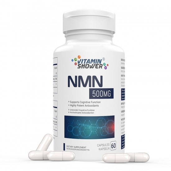 NMN Vitamin Shower Capsules with Maximum Strength 500mg 60 Capsules NMN Vitamin Shower Capsules with Maximum Strength 500mg 60 Capsules