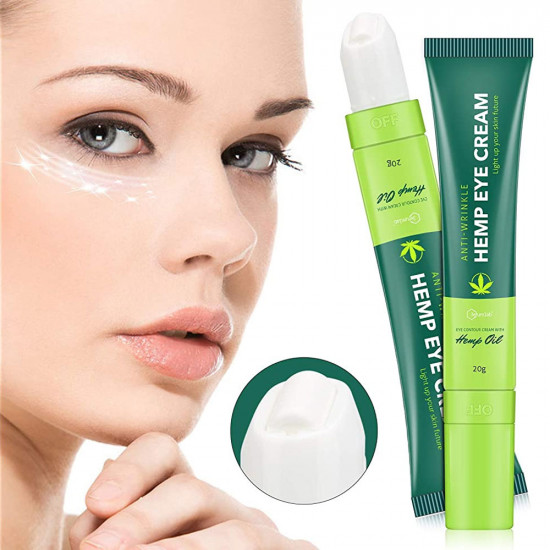 3erum1ab Crème Contour des Yeux au Chanvre Anti-rides, Minimiser les Puffiness, les Cernes