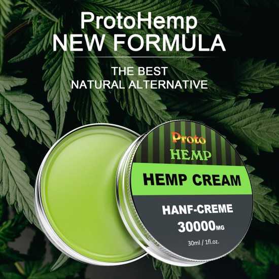 Proto Hemp Hanfcreme, 30000mg 30ml 90% - Reiner Hanf