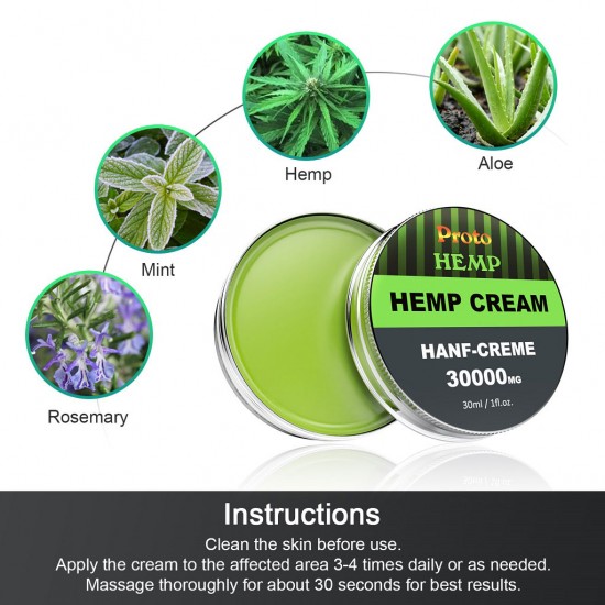 ProtoHemp anti-inflammatory hemp cream - pure hemp, 10% emu oil ProtoHemp anti-inflammatory hemp cream - pure hemp, 10% emu oil