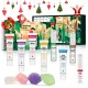 Vitablossom set da regalo di bellezza di canapa-12PCS W/Eye Cream, Detergente per il viso, Tonico, Crema idratante, Sapone per il viso, Balsamo per le labbra, crema per le mani, shampoo, balsamo