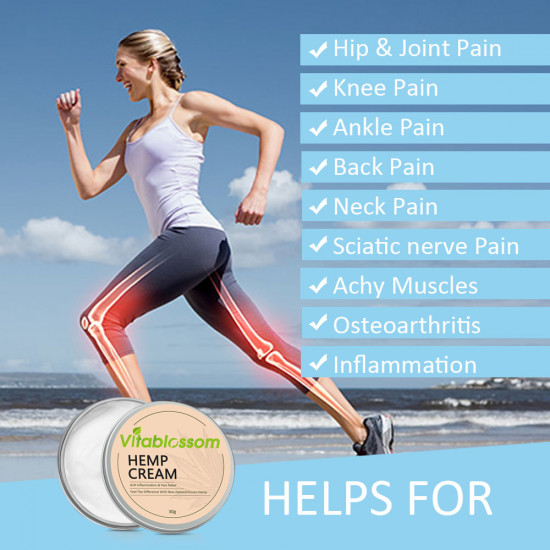 Vitablossom Pain Relief & Anti-inflammatory Hemp Cream