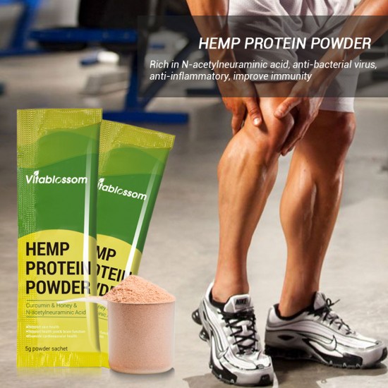 Vitablossom Hemp Protein Powder,  USDA Organic 100g (5g*20 sachets)