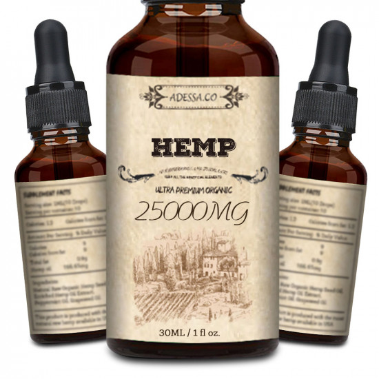 ADESSA.CO Hemp Oil 25000mg 83% 30ml, Made in Slovenia ADESSA.CO Hemp Oil 25000mg 83% 30ml, Made in Slovenia