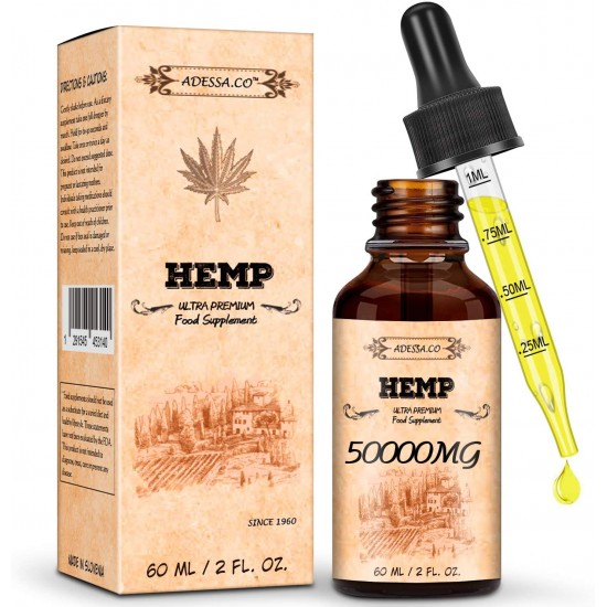 ADESSA.CO 50000mg/ 60000mg/ 100000mg 60ml Hemp oil, Made in Slovenia