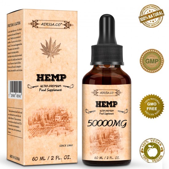 ADESSA.CO 50000mg/ 60000mg/ 100000mg 60ml Hemp oil, Made in Slovenia ADESSA.CO 50000mg/ 60000mg/ 100000mg 60ml Hemp oil, Made in Slovenia