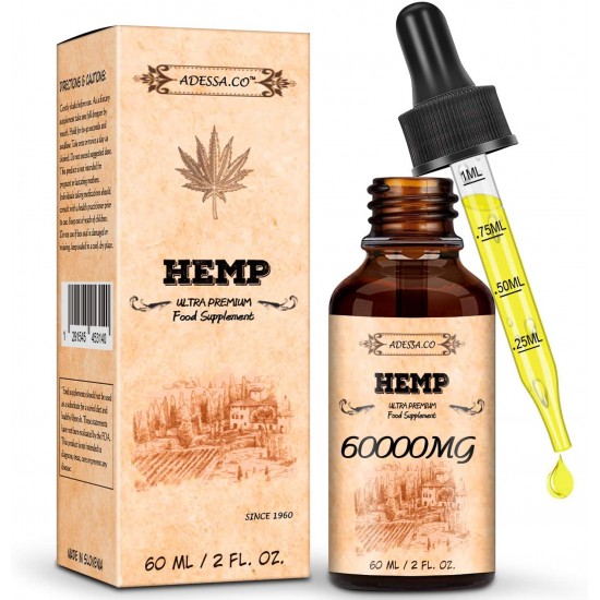 ADESSA.CO High Strength Hemp Extract 10000mg/10ml, 50000mg 60000mg 60ml, Broad Spectrum Extract Hemp Oil, Made in Slovenia ADESSA.CO High Strength Hemp Extract 10000mg/10ml, 50000mg 60000mg 60ml, Broad Spectrum Extract Hemp Oil, Made in Slovenia
