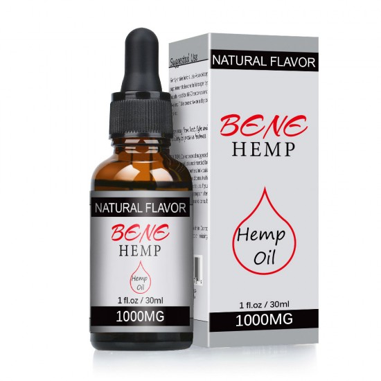 BENEHEMP Oil Drops, High Strength Hemp Extract(1000mg)