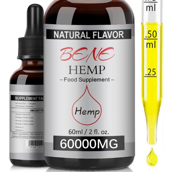 BENEHEMP Broad Spectrum Hemp Oil Drops, High Strength Hemp Extract(60000 mg) BENEHEMP Broad Spectrum Hemp Oil Drops, High Strength Hemp Extract(60000 mg)
