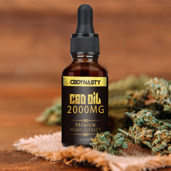 CB-DYNASTY Broad Spectrum Extract Hemp Oil 2000mg, High Strength Hemp Extract, 30ml Made in USA