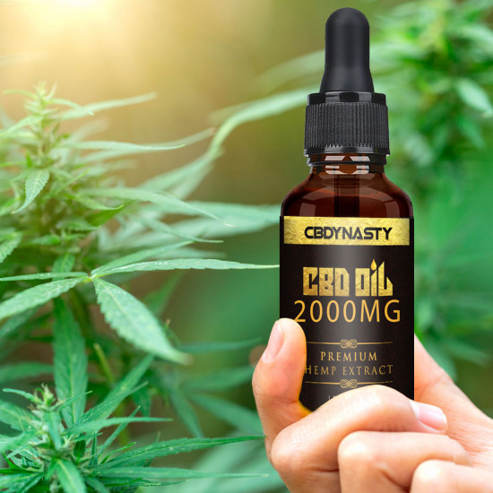 CB-DYNASTY Broad Spectrum Extract Hemp Oil 2000mg, High Strength Hemp Extract, 30ml Made in USA