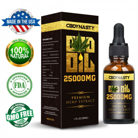 CB-DYNASTY Broad Spectrum Extract Hemp Oil 25000mg, High Strength Hemp Extract, 30ml Made in USA CB-DYNASTY Broad Spectrum Extract Hemp Oil 25000mg, High Strength Hemp Extract, 30ml Made in USA