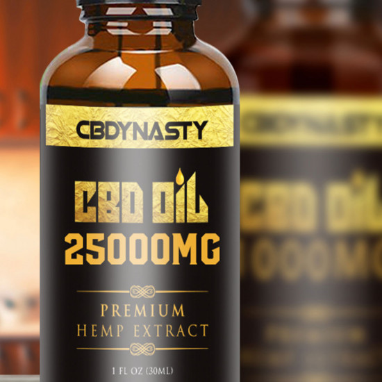 CB-DYNASTY Broad Spectrum Extract Hemp Oil 25000mg, High Strength Hemp Extract, 30ml Made in USA