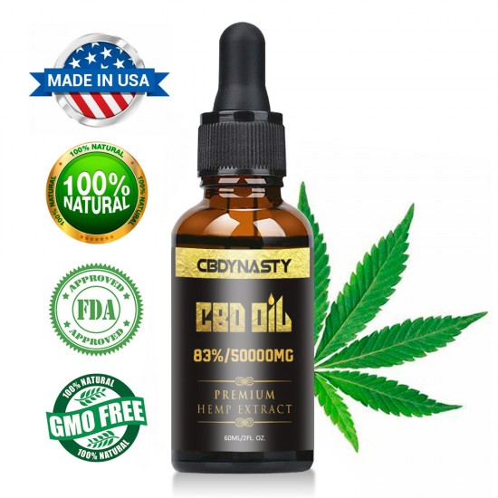 CBDYNASTY 83% 50000mg 60ml Hemp Oil, Immune booster CBDYNASTY 83% 50000mg 60ml Hemp Oil, Immune booster