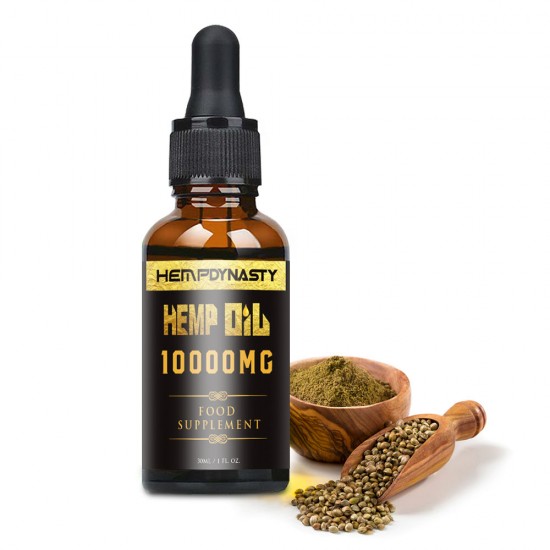 Hemp DYNASTY Hanftropfen 10000mg, hochfester Hanfextrakt,  30ml Hergestellt in den USA