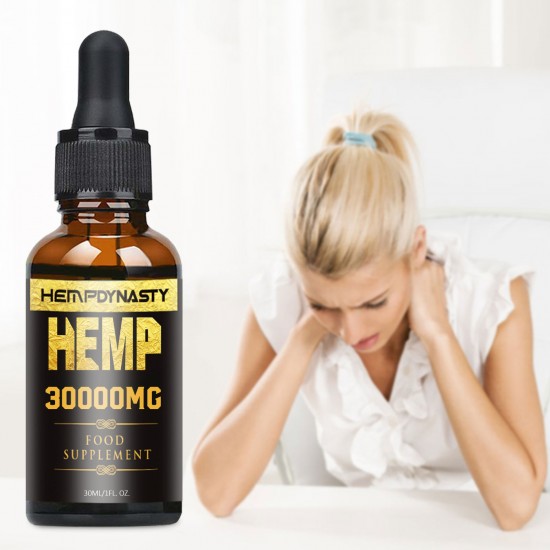 Hemp DYNASTY  Breites Spektrum-Extrakt Hanftropfen 30000mg, hochfester Hanfextrakt,  30ml Hergestellt in den USA