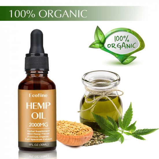 Ecofine 2000mg 30ml Broad Spectrum Hemp Oil, High Strength Extract Pure Organic Hemp Oil - Made in USA Ecofine 2000mg 30ml Broad Spectrum Hemp Oil, High Strength Extract Pure Organic Hemp Oil - Made in USA