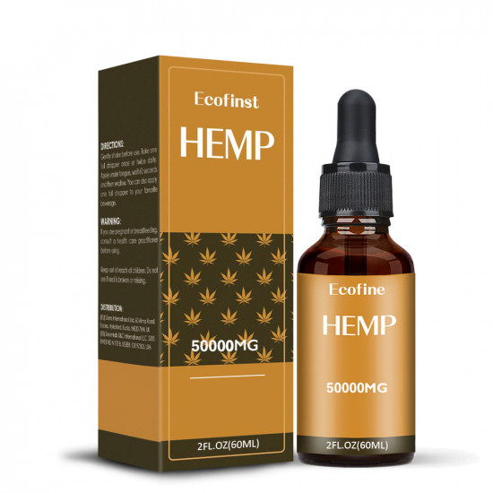 Ecofine Hemp Oil Drops 50000mg 30ml/ 60ml, Made in USA