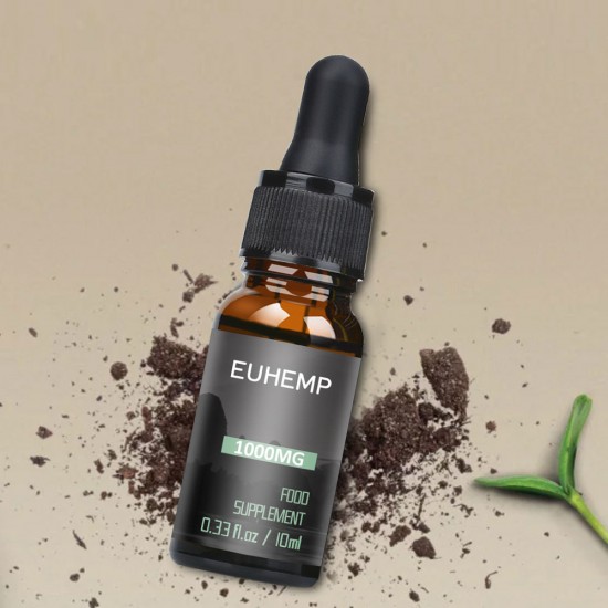 EUHEMP Hanftropfen-Tropfen 1000MG, hergestellt aus in der Natur angebautem Hanf, 10 ml