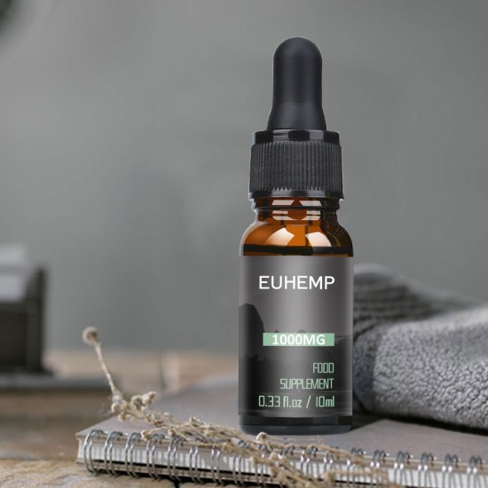 EUHEMP Hanftropfen-Tropfen 1000MG, hergestellt aus in der Natur angebautem Hanf, 10 ml