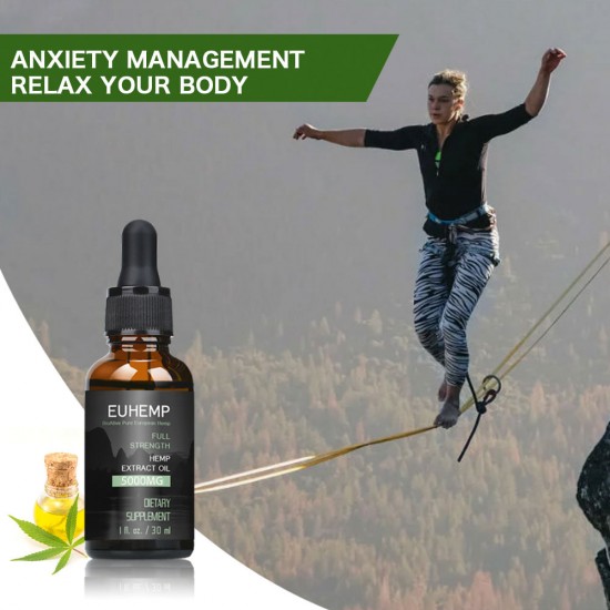 EUHEMP Broad Spectrum Hemp Oil Drops 5000MG, Dropper Included, 30ML EUHEMP Broad Spectrum Hemp Oil Drops 5000MG, Dropper Included, 30ML
