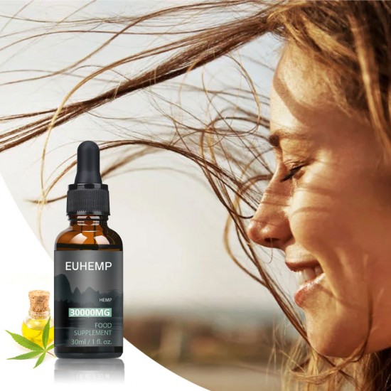 Hemp Oil Drops 30000mg/ 50000mg, Full Strength,30ML - EUHEMP Oil