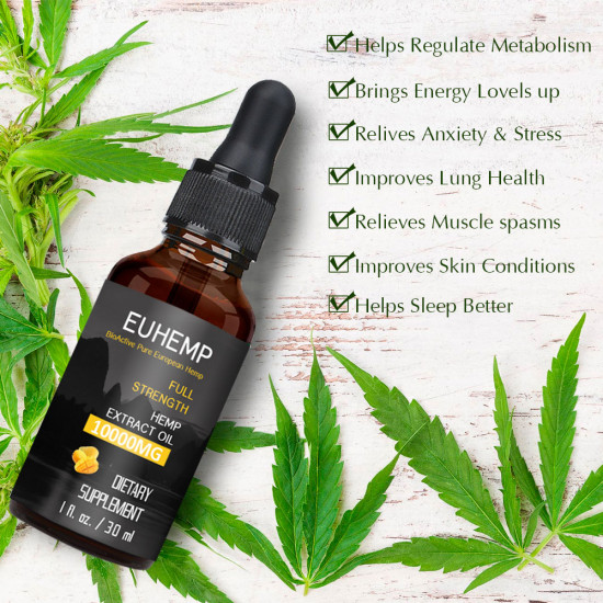 EUHEMP Hemp Oil Original & Mango Drops 10000MG 33% 30ml EUHEMP Hemp Oil Original & Mango Drops 10000MG 33% 30ml