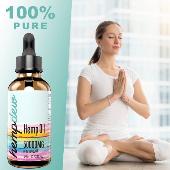 Hempdew Hemp Oil Drops 45000mg/ 50000mg/ 60000mg 60ml Hempdew Hemp Oil Drops 45000mg/ 50000mg/ 60000mg 60ml