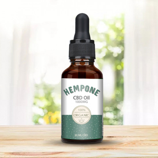 HEMPONE Hanföl Tropfen 1000mg 3% 30ml, hergestellt in den USA