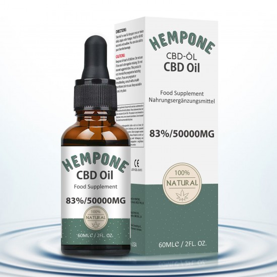 HEMPONE 50000mg 83% C-B-D Oil 60ml, High Strength Hemp Extract, Made in USA HEMPONE 50000mg 83% C-B-D Oil 60ml, High Strength Hemp Extract, Made in USA