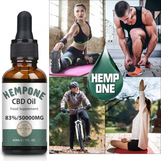 HEMPONE 50000mg 83% C-B-D Oil 60ml, High Strength Hemp Extract, Made in USA HEMPONE 50000mg 83% C-B-D Oil 60ml, High Strength Hemp Extract, Made in USA
