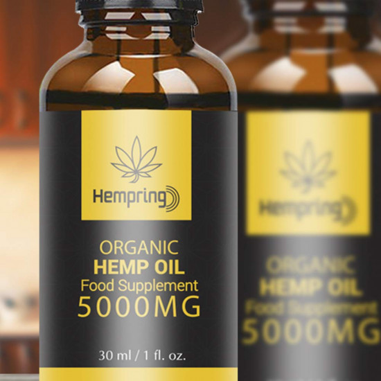 Hempring Breites Spektrum-Hanfextrakt 5000mg, natürliches CO2 extrahiert - 100% biologisch - hergestellt in den USA